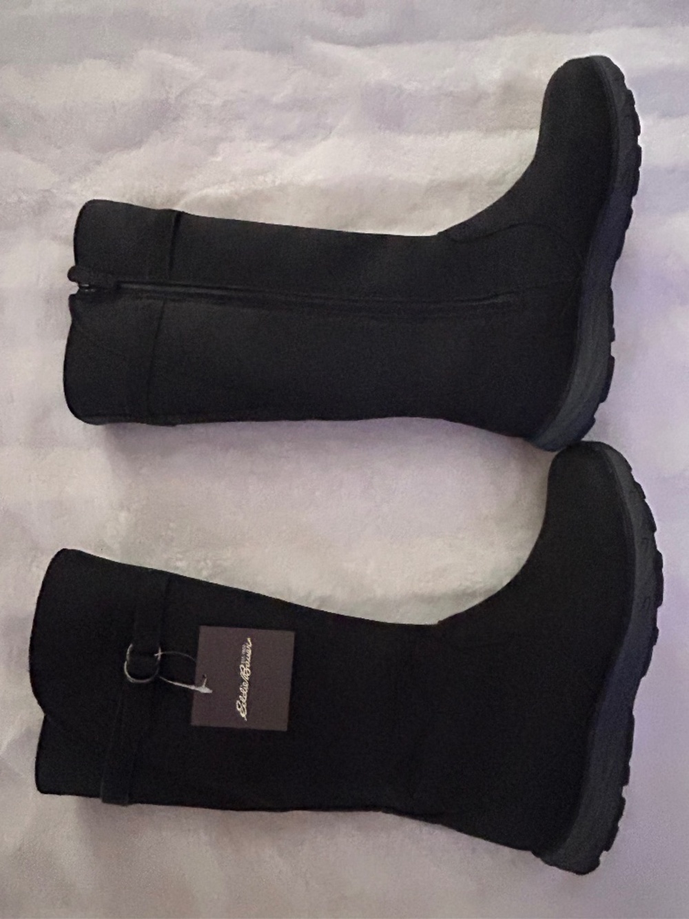 Eddie Bauer Women’s tall, black, leather boots